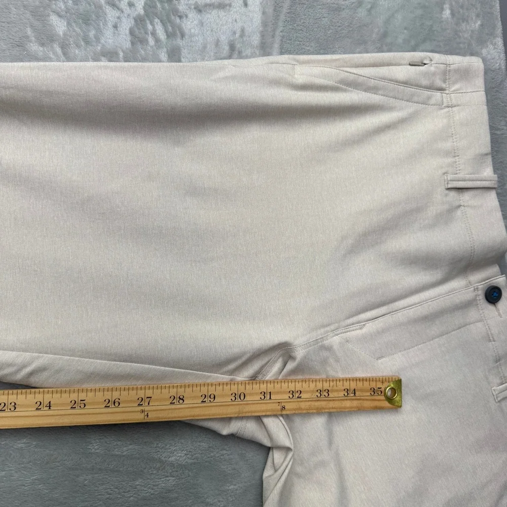 Tommy Bahama Pants Mens 35x32 Beige On Par Flat Front Chino Golf Casual Trouser - Picture 6 of 12